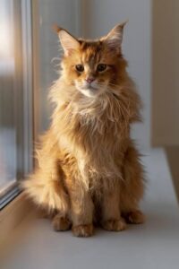Giant Maine Coon cats for sale, featuring large, fluffy cats with luxurious coats, tufted ears, bushy tails, and gentle personalities.